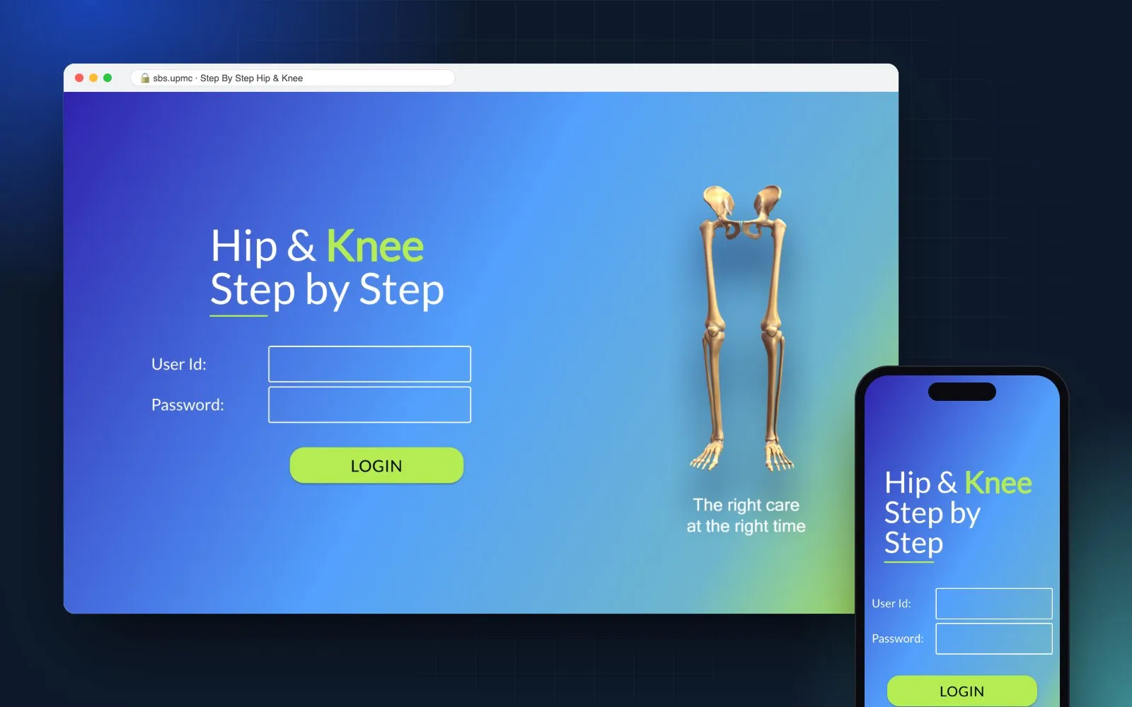 AI Clinical Reporting Platform for UPMC · Step By Step Hip & Knee