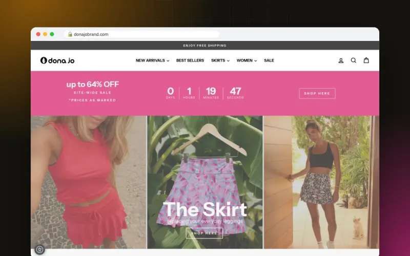 Donajo: Shopify custom cart