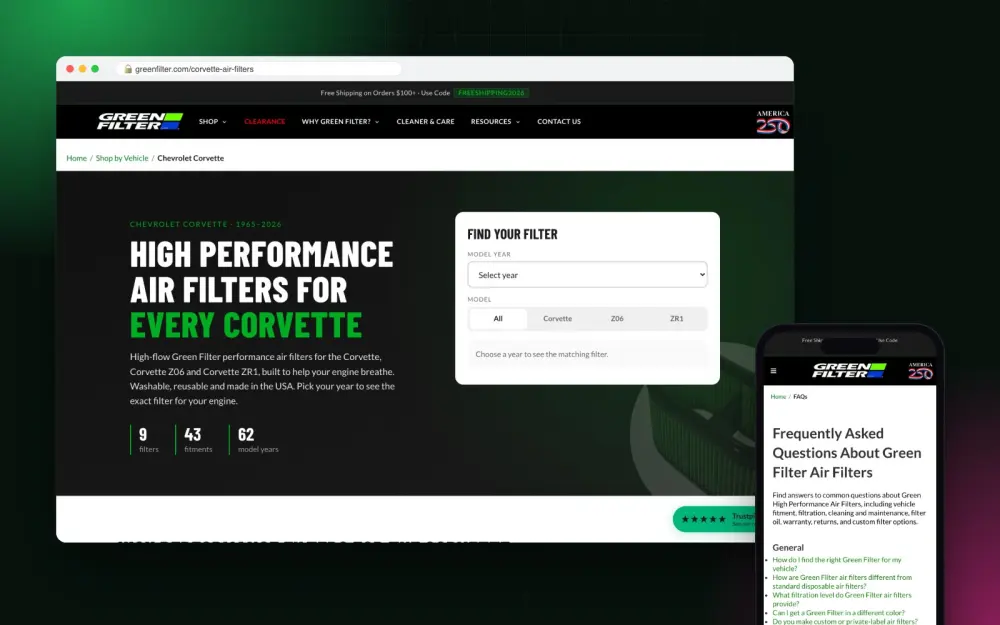 SEO, AEO & Payload CMS Migration for Green Filter USA